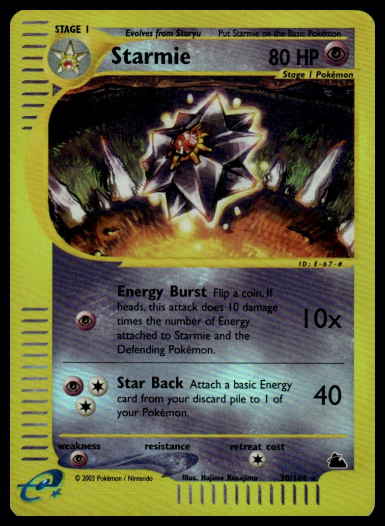 Skyridge #030/144 Starmie (30) Rev. Holo