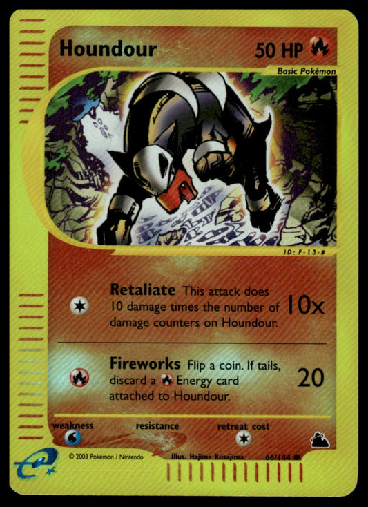 Skyridge #066/144 Houndour Rev. Holo