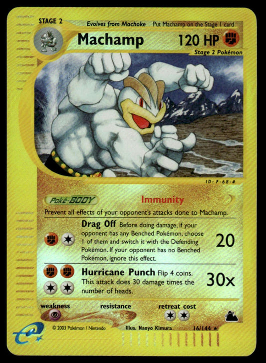 Skyridge #016/144 Machamp (16) Rev. Holo