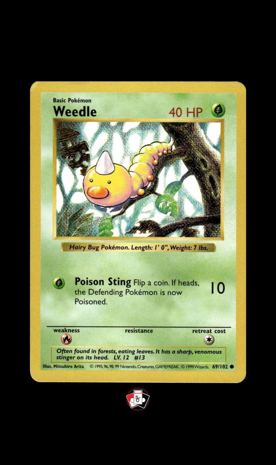 Base Set (Shadowless) #069/102 Weedle