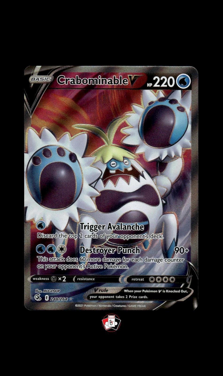 SWSH08: Fusion Strike #248/264 Crabominable V (Full Art)