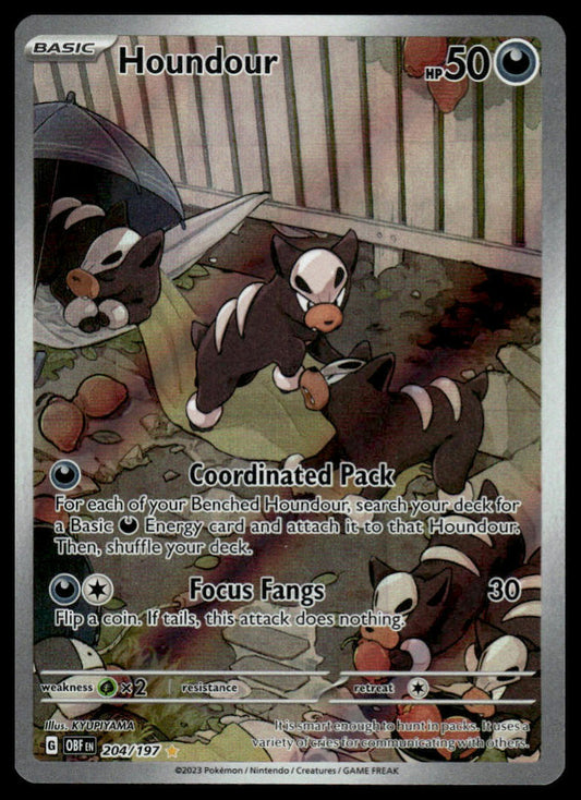 SV03: Obsidian Flames #204/197 Houndour