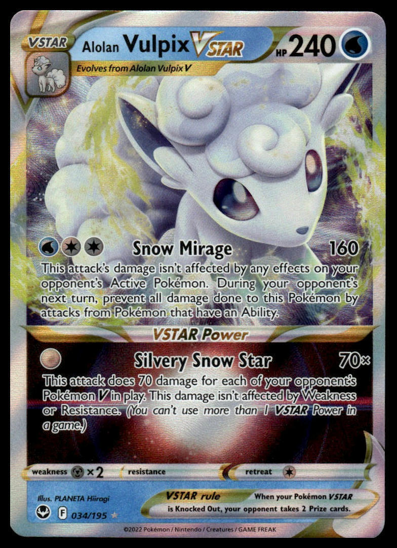 SWSH12: Silver Tempest #034/195 Alolan Vulpix VSTAR