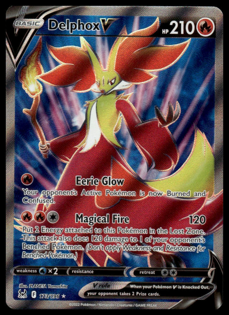 SWSH11: Lost Origin #173/196 Delphox V (Full Art)