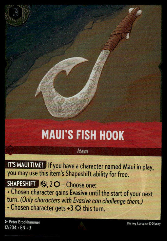 Into the Inklands #132/204 Maui's Fish Hook Cold Foil