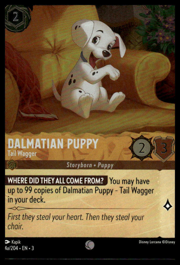 Into the Inklands #4a/204 Dalmatian Puppy - Tail Wagger (4a/204) Cold Foil