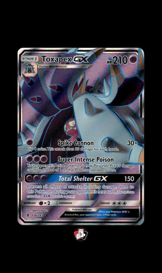 SM - Guardians Rising #136/145 Toxapex GX (Full Art)