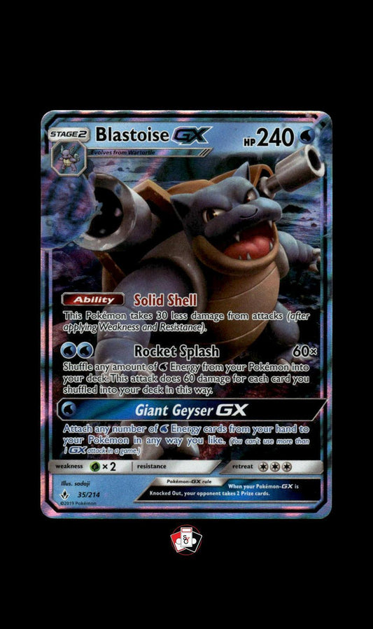 SM - Unbroken Bonds #35/214 Blastoise GX