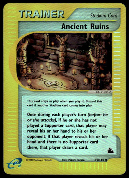 Skyridge #119/144 Ancient Ruins Rev. Holo