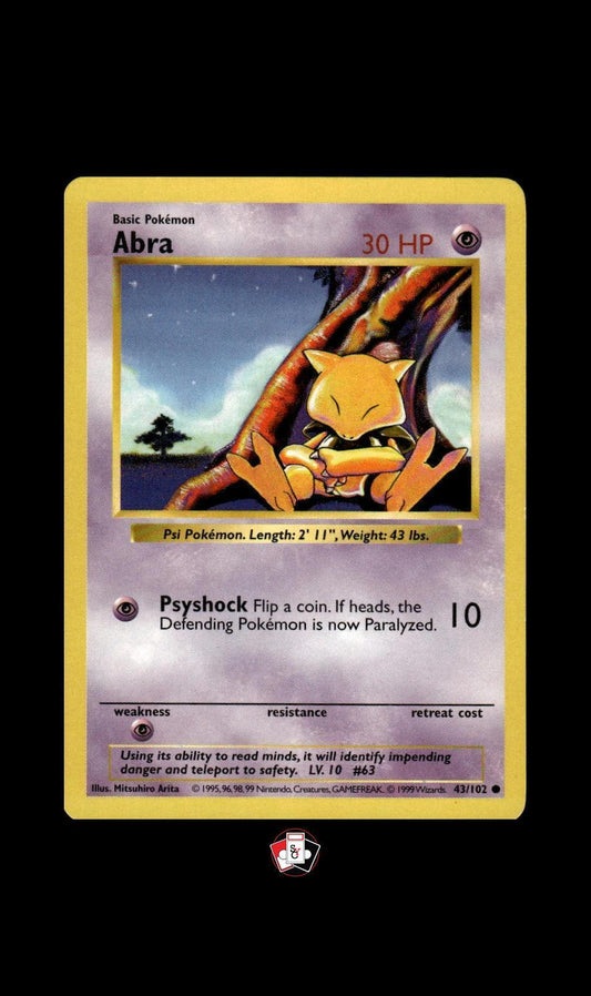 Base Set (Shadowless) #043/102 Abra