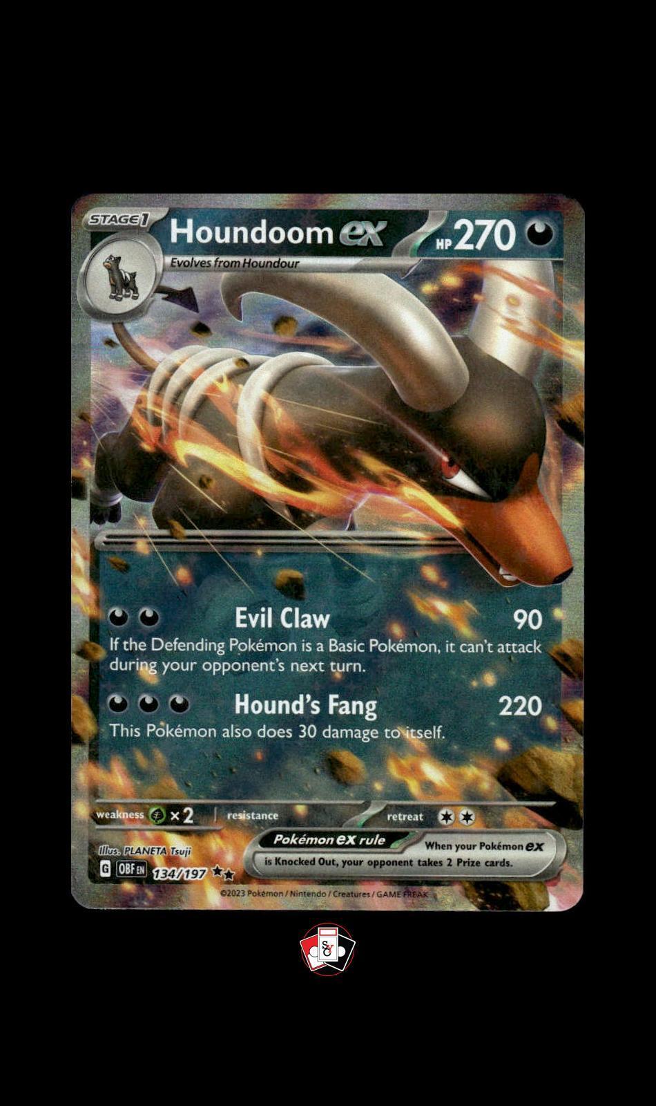 SV03: Obsidian Flames #134/197 Houndoom ex