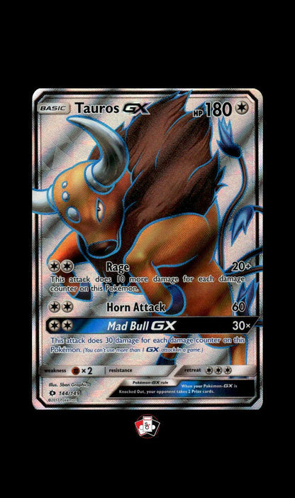 SM Base Set #144/149 Tauros GX (Full Art)