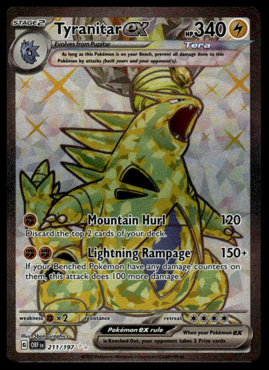 SV03: Obsidian Flames #211/197 Tyranitar ex