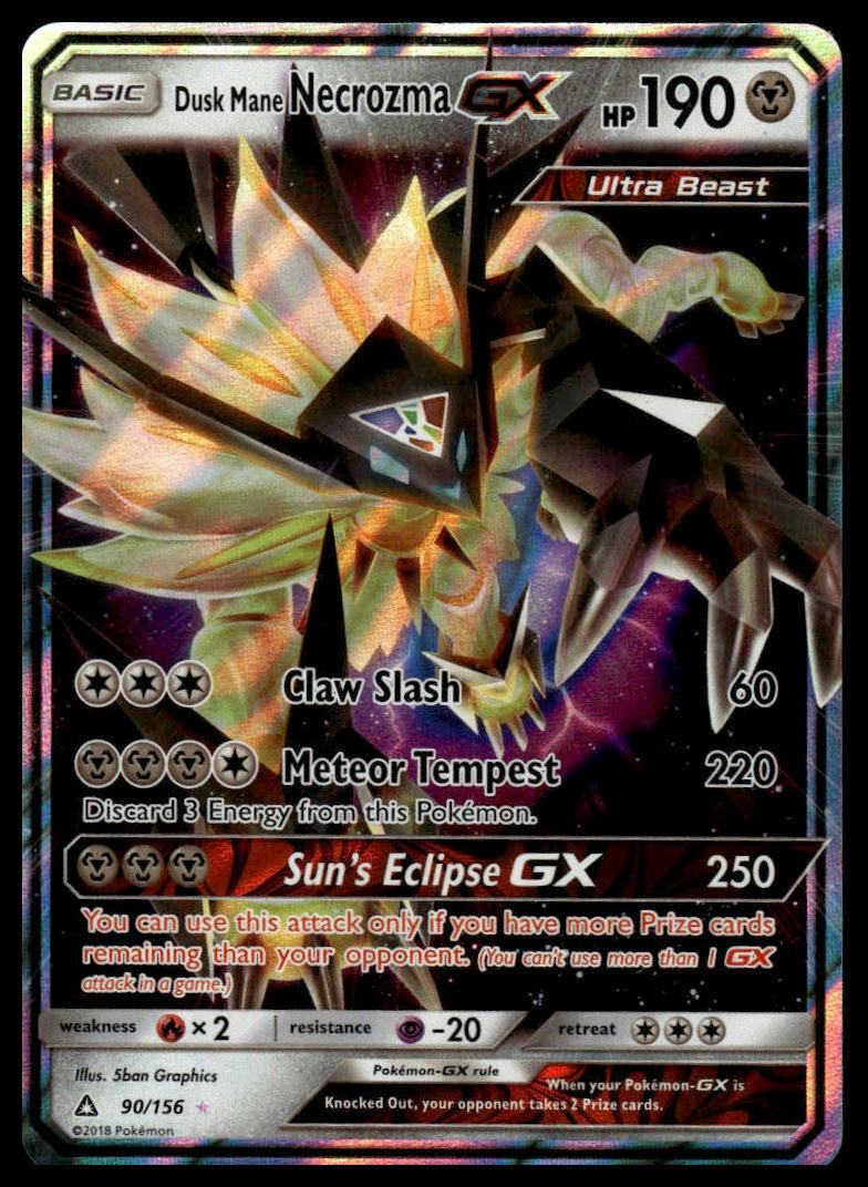 SM - Ultra Prism #90/156 Dusk Mane Necrozma GX