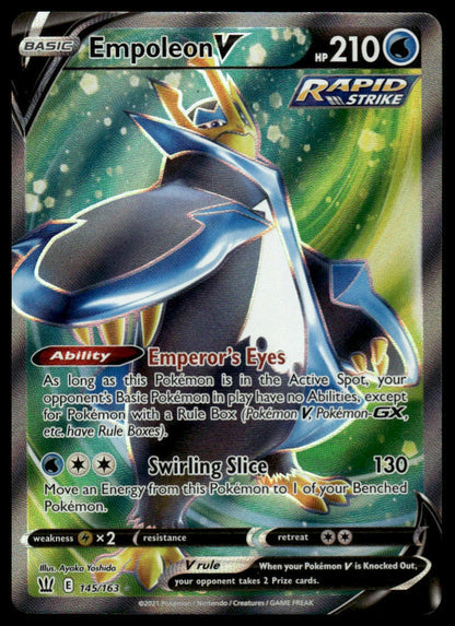 SWSH05: Battle Styles #145/163 Empoleon V (Full Art)