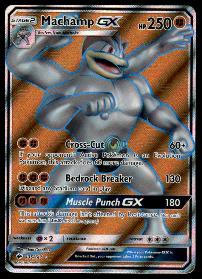 SM - Burning Shadows #135/147 Machamp GX (Full Art)