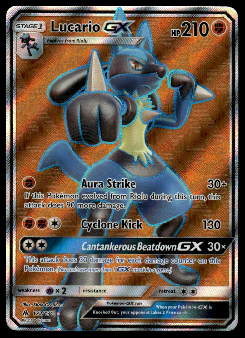 SM - Forbidden Light #122/131 Lucario GX (Full Art)