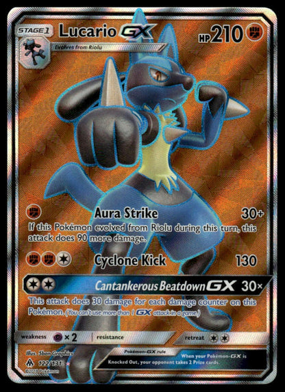 SM - Forbidden Light #122/131 Lucario GX (Full Art)