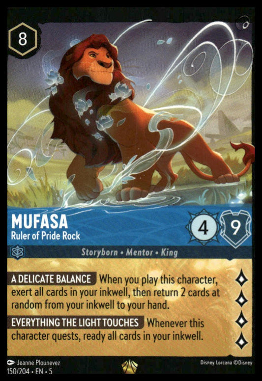 Shimmering Kies #150/204 Mufasa - Ruler of the Pride