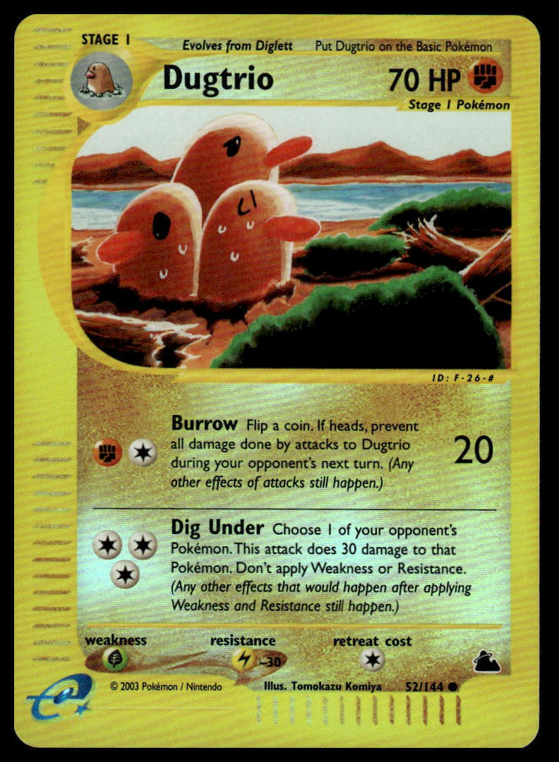 Skyridge #052/144 Dugtrio Rev. Holo