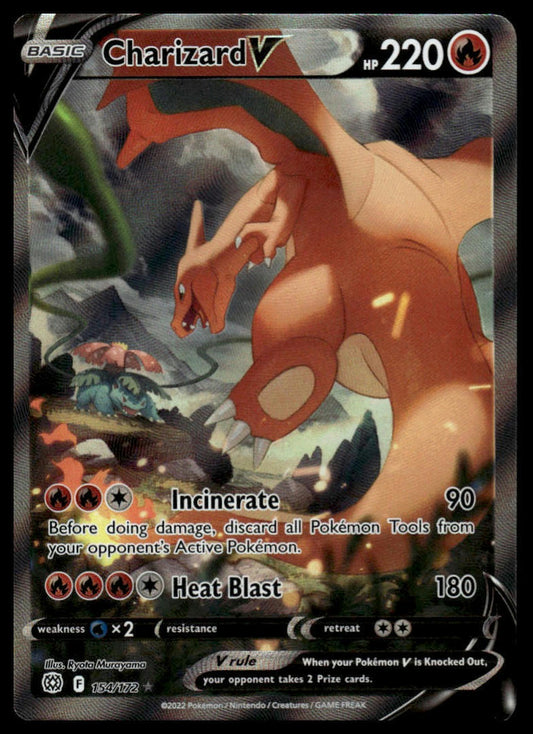 SWSH09: Brilliant Stars #154/172 Charizard V (Alternate Full Art)